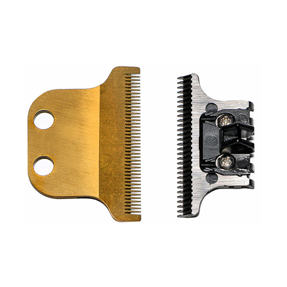 Cuchilla Old Scull En T Para Trimmer Gold Titanium + Dlc - Imagen 2