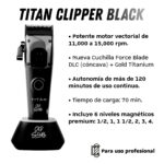 Preventa - Maquina para Barbería Profesional Titán Black - Imagen 4