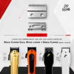Cuchilla Para Clipper Doble Acero Inoxidable C-011 - Imagen 2