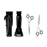 Elite Barber Combo Clipper + Trimmer + Tijeras 6.5